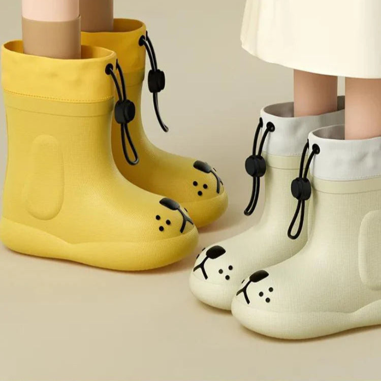 PuddlePaws Kids – Waterproof & Playful - Woof Rain Boots