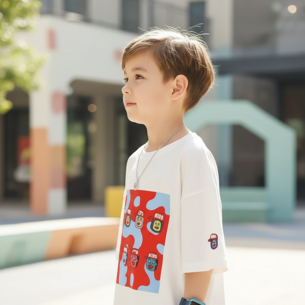 TinyTrend – Casual & Stylish – Kids' T-Shirt with Colorful Print Design