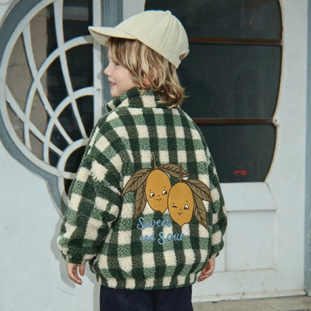 WarmHug – Comfortable & Trendy – Kids' Fleece Jacket with Playful Prints