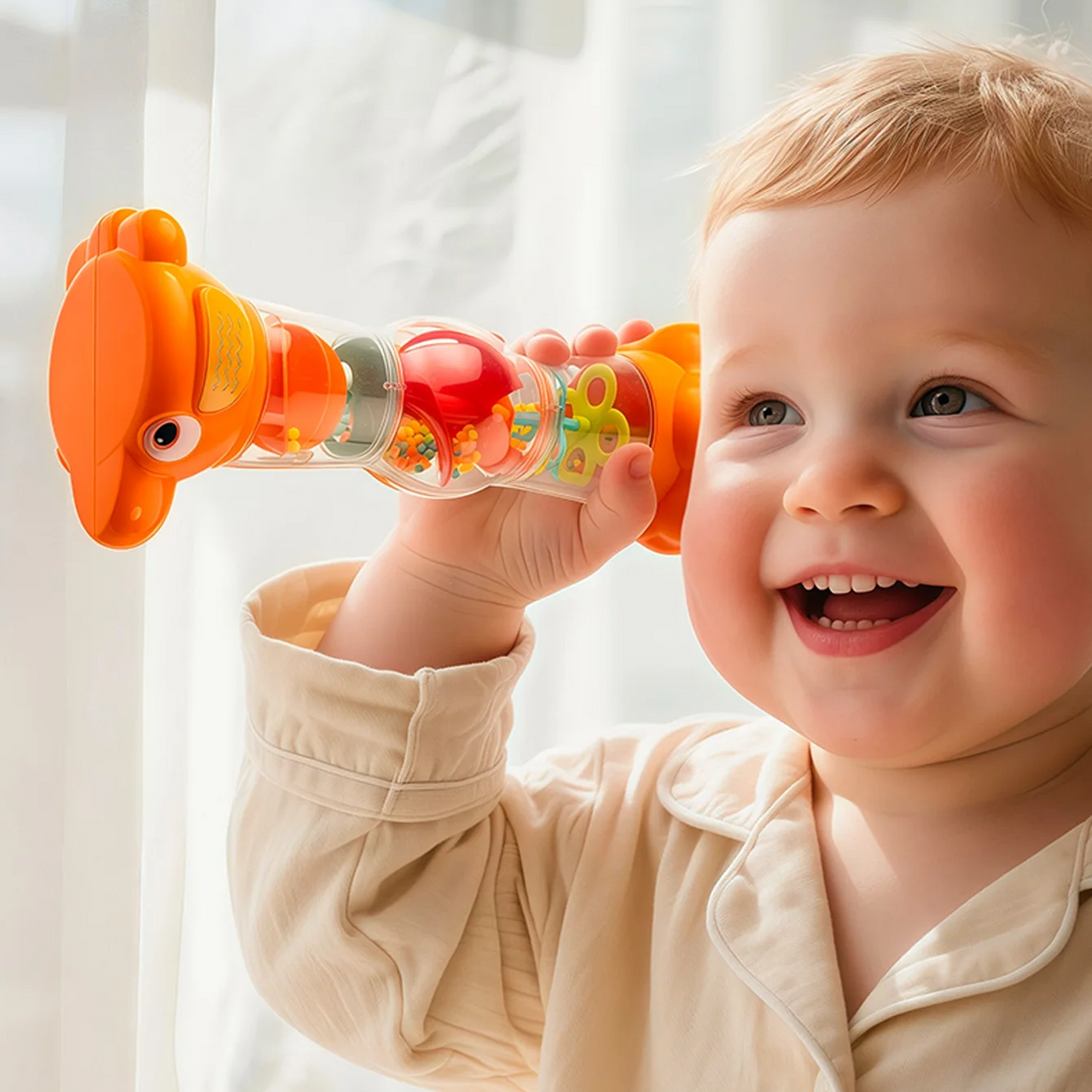 SensoryTube – Colorful & Educational – Sensory Rainbow Pipe Rattle