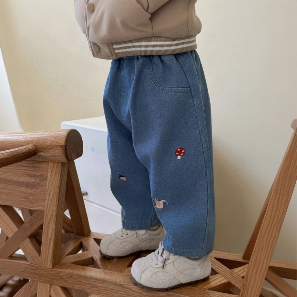 LittlePatch – Soft & Comfortable – Kids' Pants with Embroidered Details