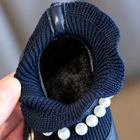 Thumbnail for PearlCharm – Elegant & Cute – Children's Ankle Boots with Pearl Details
