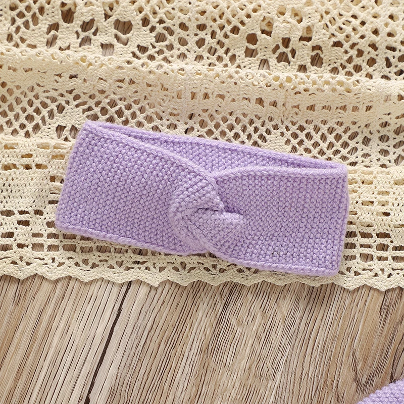 FloraKnit – Soft & Cute – Baby Outfit with Cardigan, Overalls, and Headband
