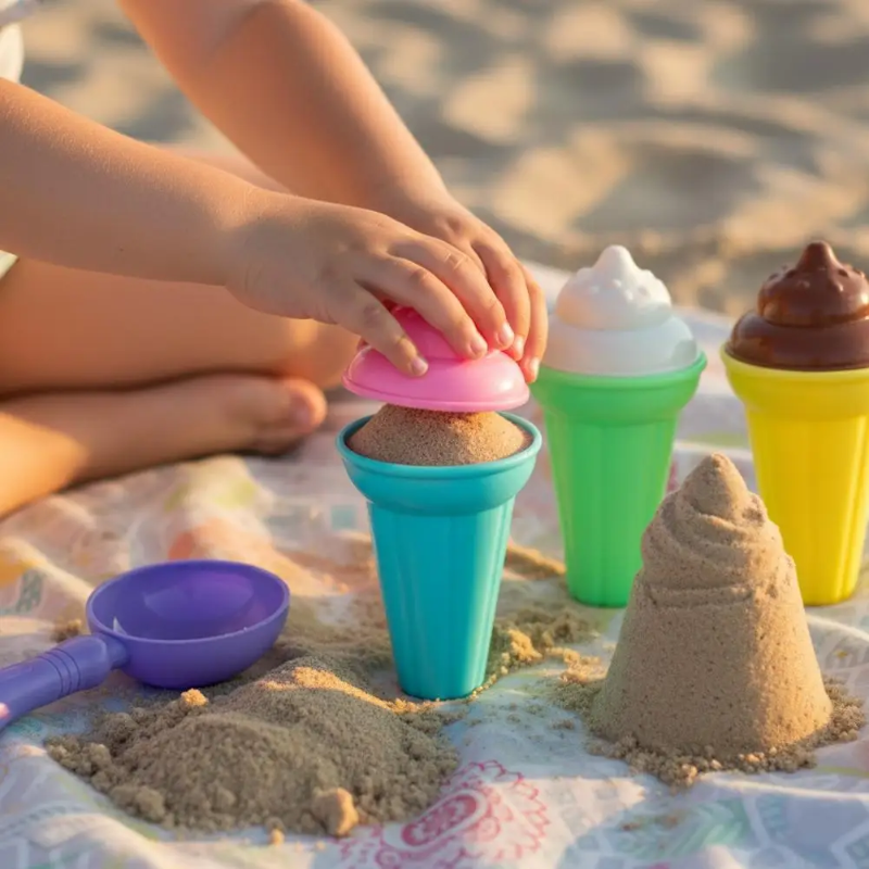BeachFun – Sand Fun & Creativity – Beach Ice Cream Scoop Play Set