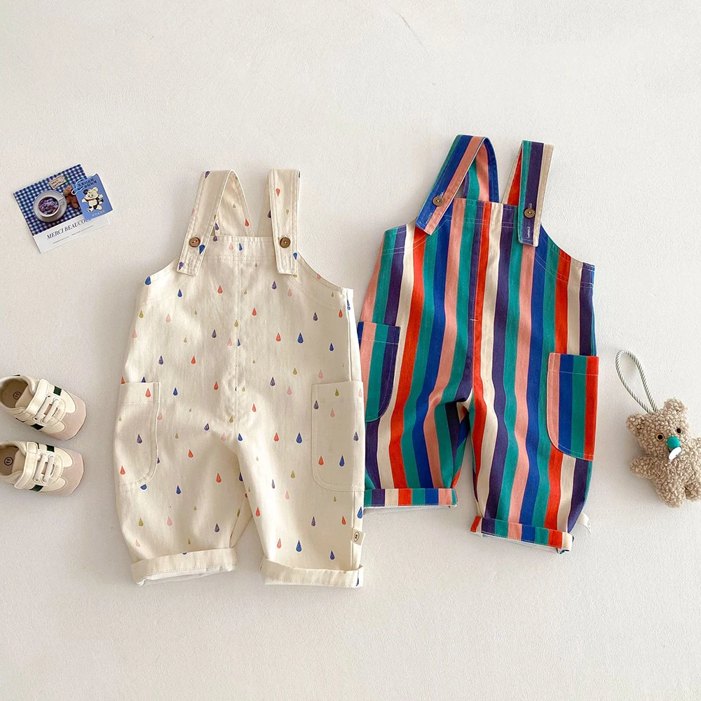 TinyStyle – Playful & Comfortable – Children's Overalls with Print