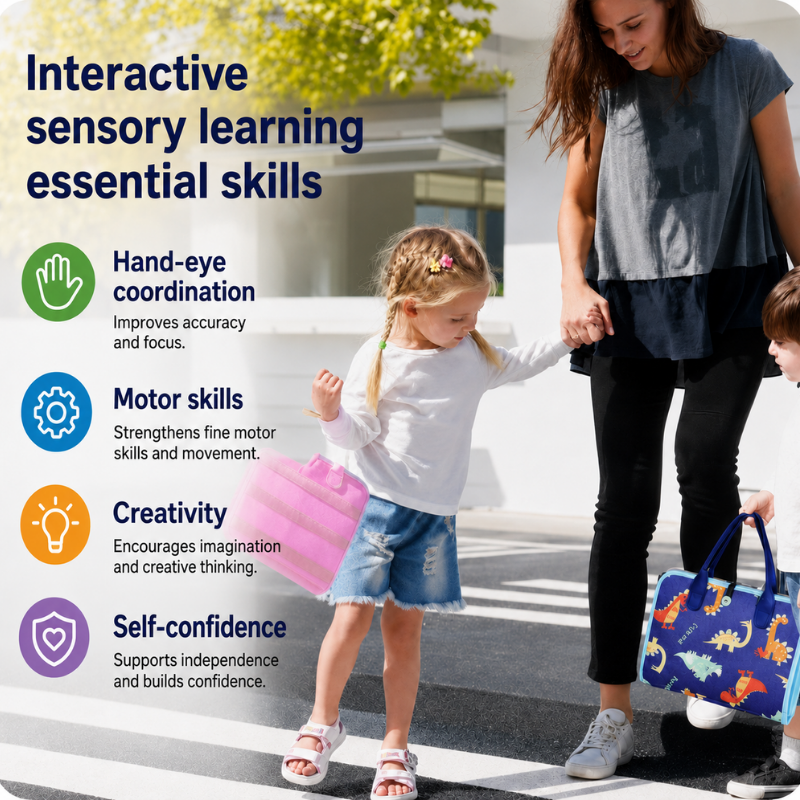 7-in-1 Busy Board – Motor Skills & Learning – Activity Board
