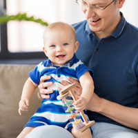 Thumbnail for TinyMelody – Soothing & Educational – Wooden Musical Toy with Rain Sound