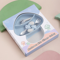 Thumbnail for MiniMeal – Safe & Non-Slip – Silicone Toddler Plate Set with Cutlery