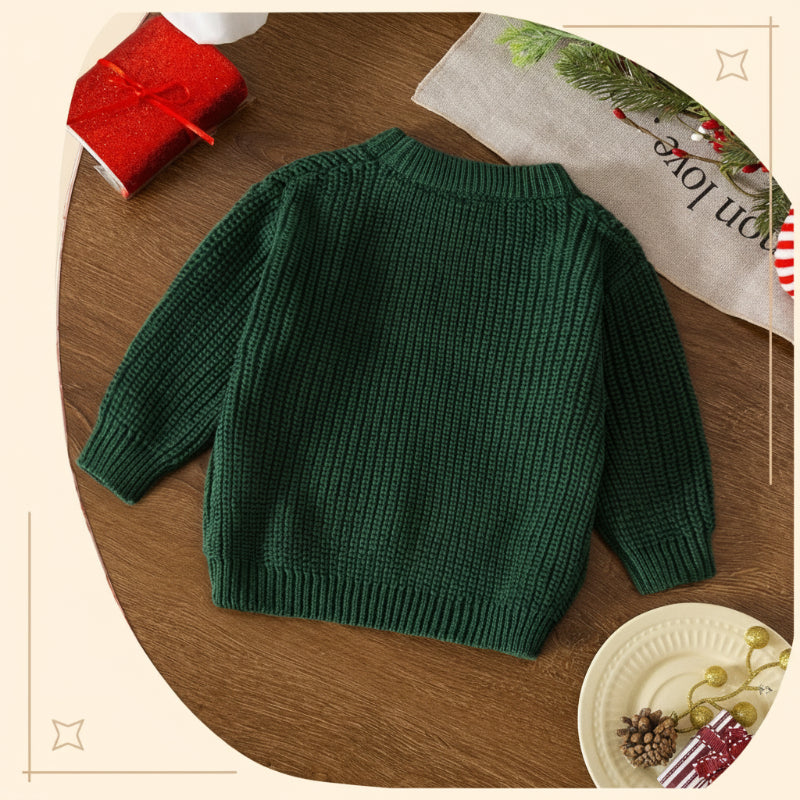 JoyKnit – Cozy & Warm - Christmas sweater with text