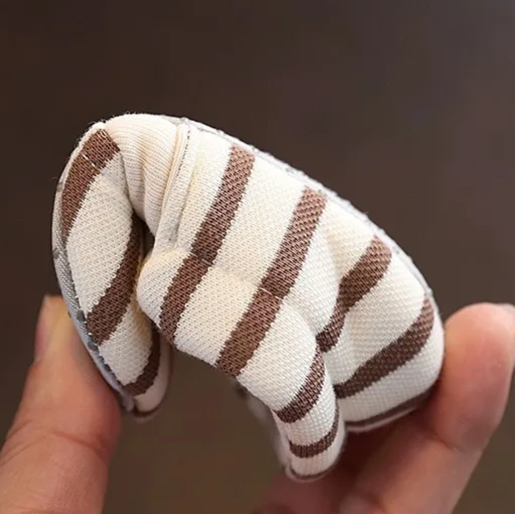 TinyToes – Soft & Warm – Baby's First Shoes with a Striped Design