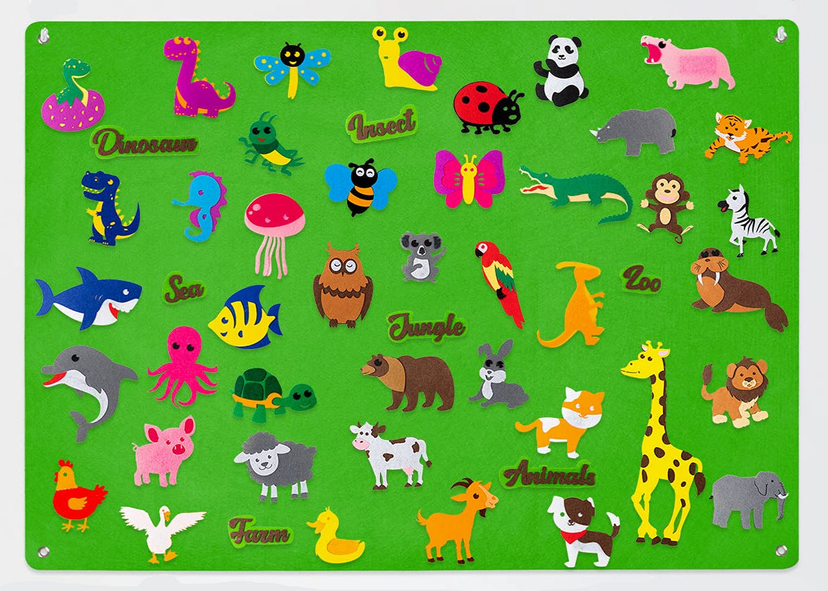 FeltBoard™ - Meet the wonderful animals! - Felt board