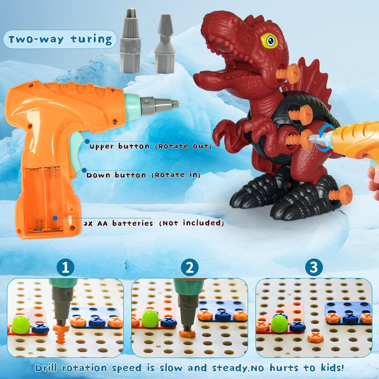 Little Dino Toolbox™ - Drill & Design - Dino Building Toys