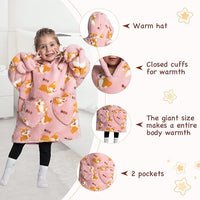 Thumbnail for HappySnug – Cute and comfortable – Children's blanket with hood