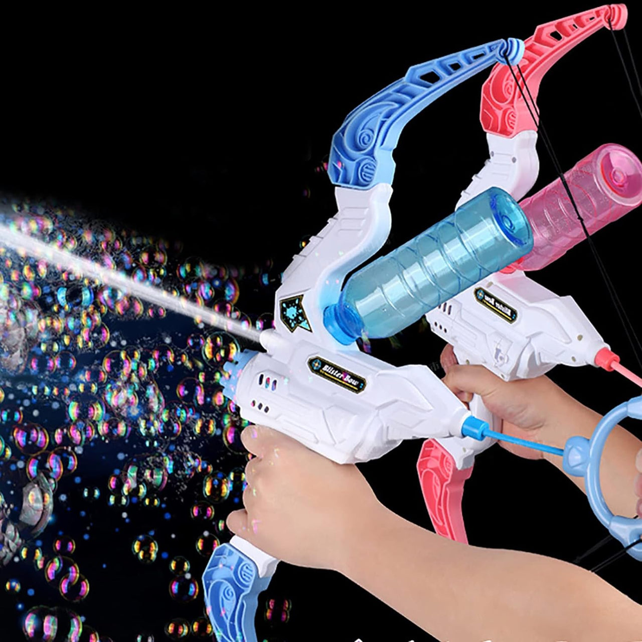 TrendyToys – Active & Creative - 2-in-1 Bow Bubble Blower Machine