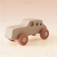 Thumbnail for Montessori Silicone Toy Car – Safe & Teething-Friendly – Silicone Teething Toy Vehicle