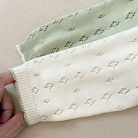 Thumbnail for MiniBelle – Elegant & Soft – Knitted Baby Dress with Ruffle Detail