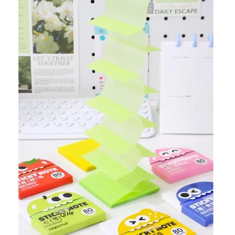 MemoBuddy – Colorful & Functional – Transparent Sticky Notes