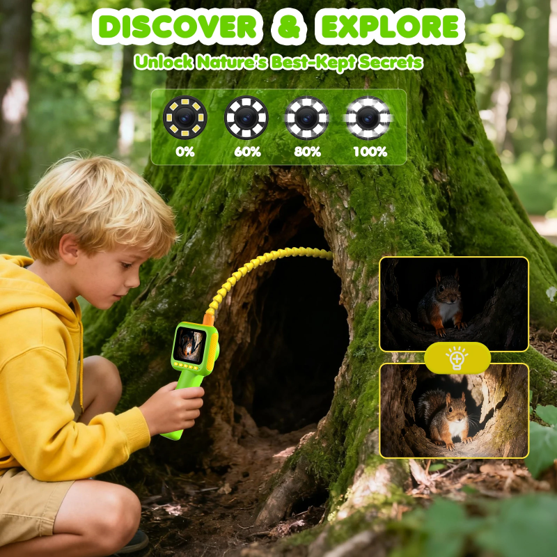 JuniorExplorer – Educational & Exploratory – Borescope Camera for Kids