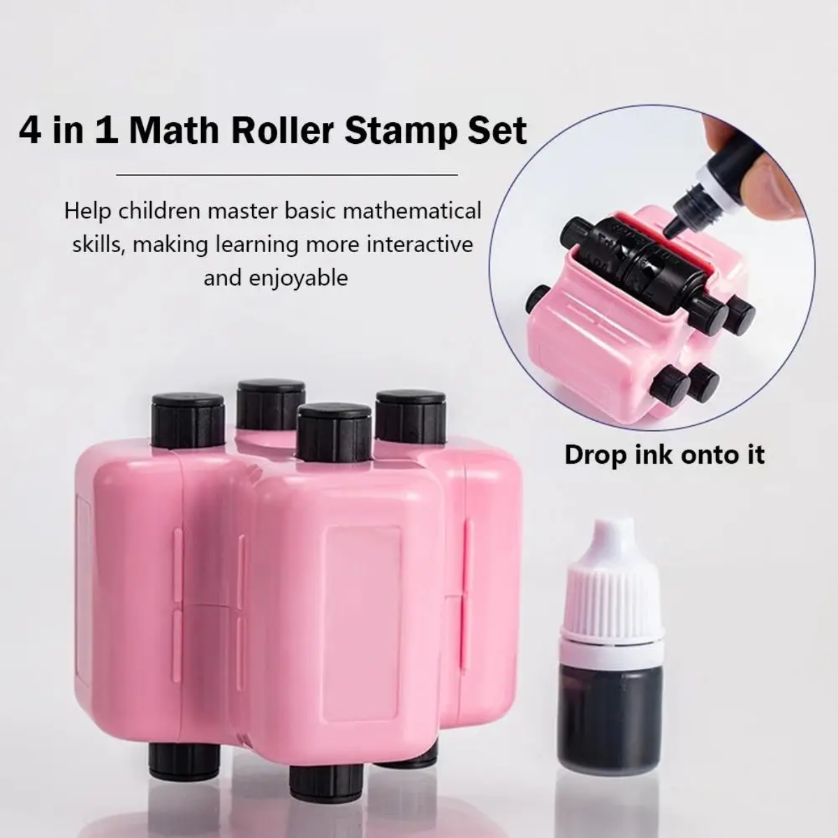 MathRoll – Practice & Get Ready for School – 4-in-1 Math Roller Set