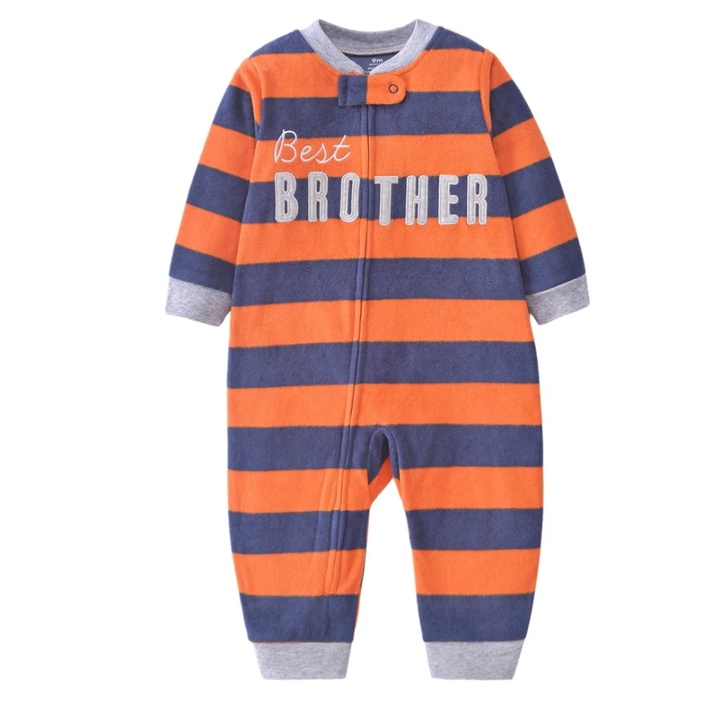 WarmBuddy – Cute & Soft – Fleece Baby Jumpsuit with Cartoon Print