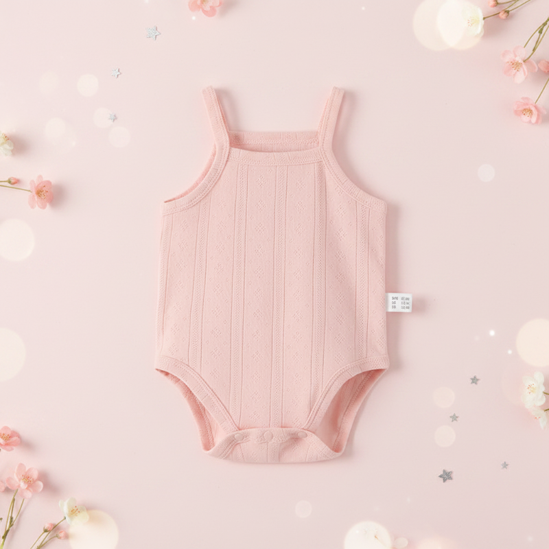 Summer Bodysuit – Lightweight & Comfortable – Knitted Baby Romper