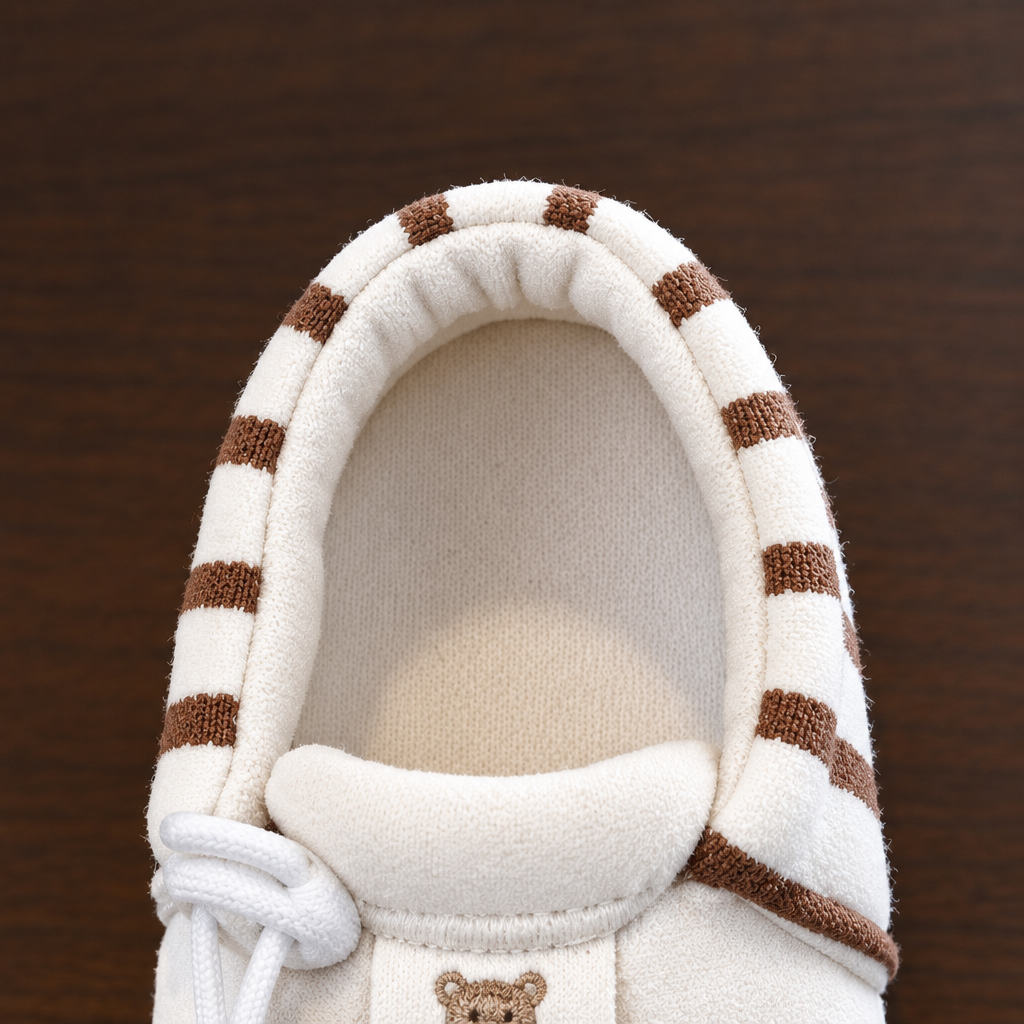 TinyToes – Soft & Warm – Baby's First Shoes with a Striped Design