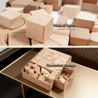 Thumbnail for BlockyFun – Creative & Educational – 100-Piece Wooden Building Blocks Set