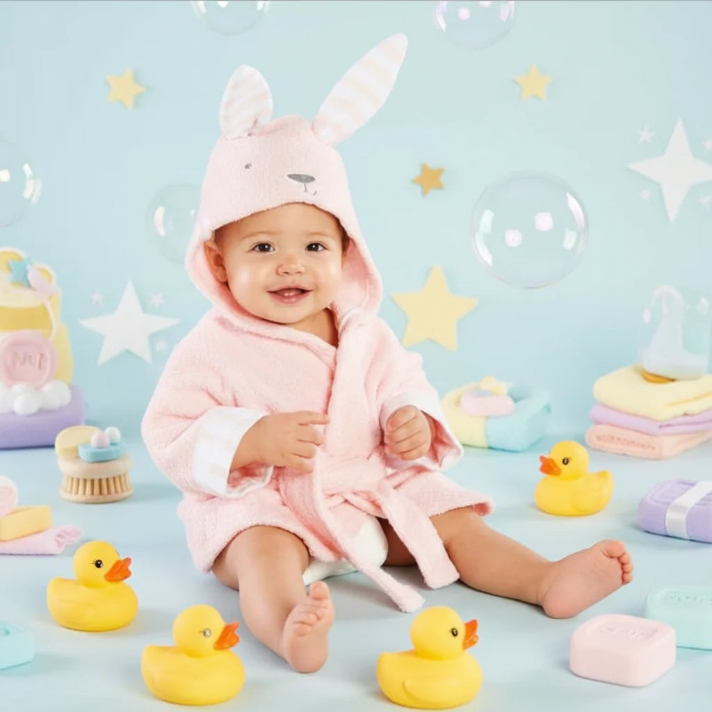 CozyNest – Soft & Absorbent – Bathrobe with Animal Design