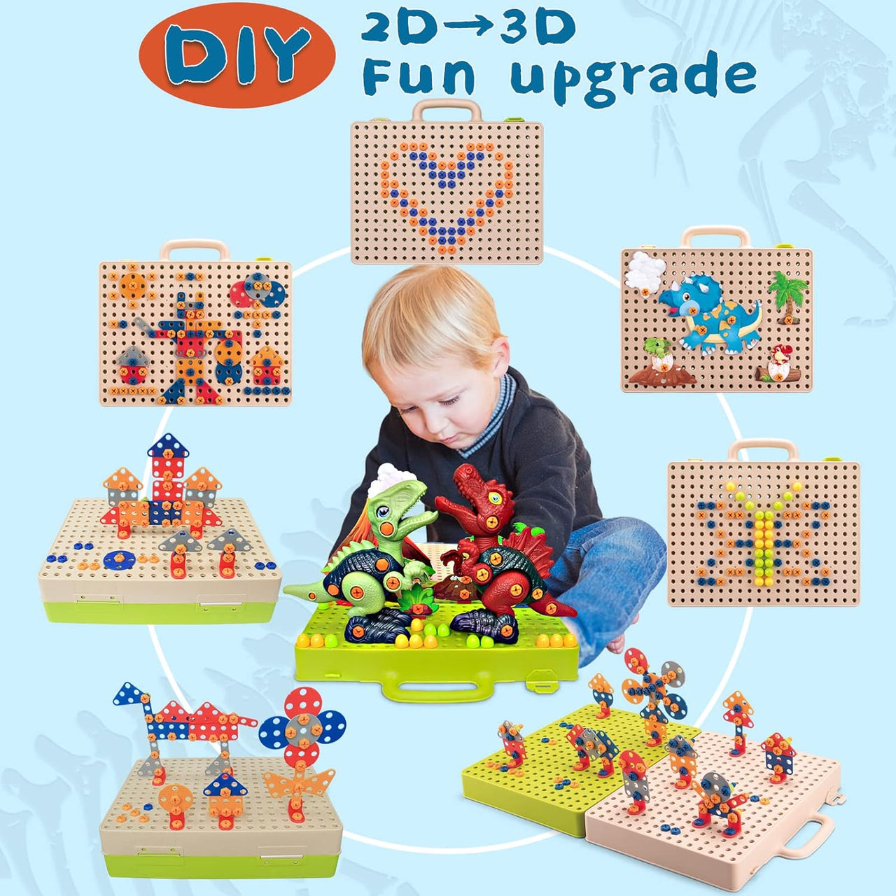 Little Dino Toolbox™ - Drill & Design - Dino Building Toys