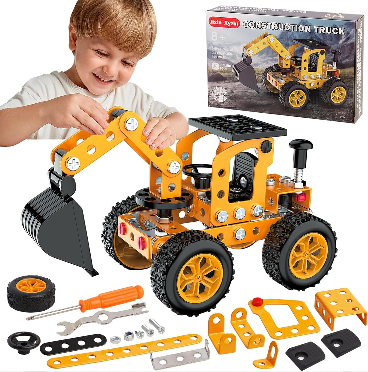MetalBuild – Cool & Educational – Construction Vehicle Set