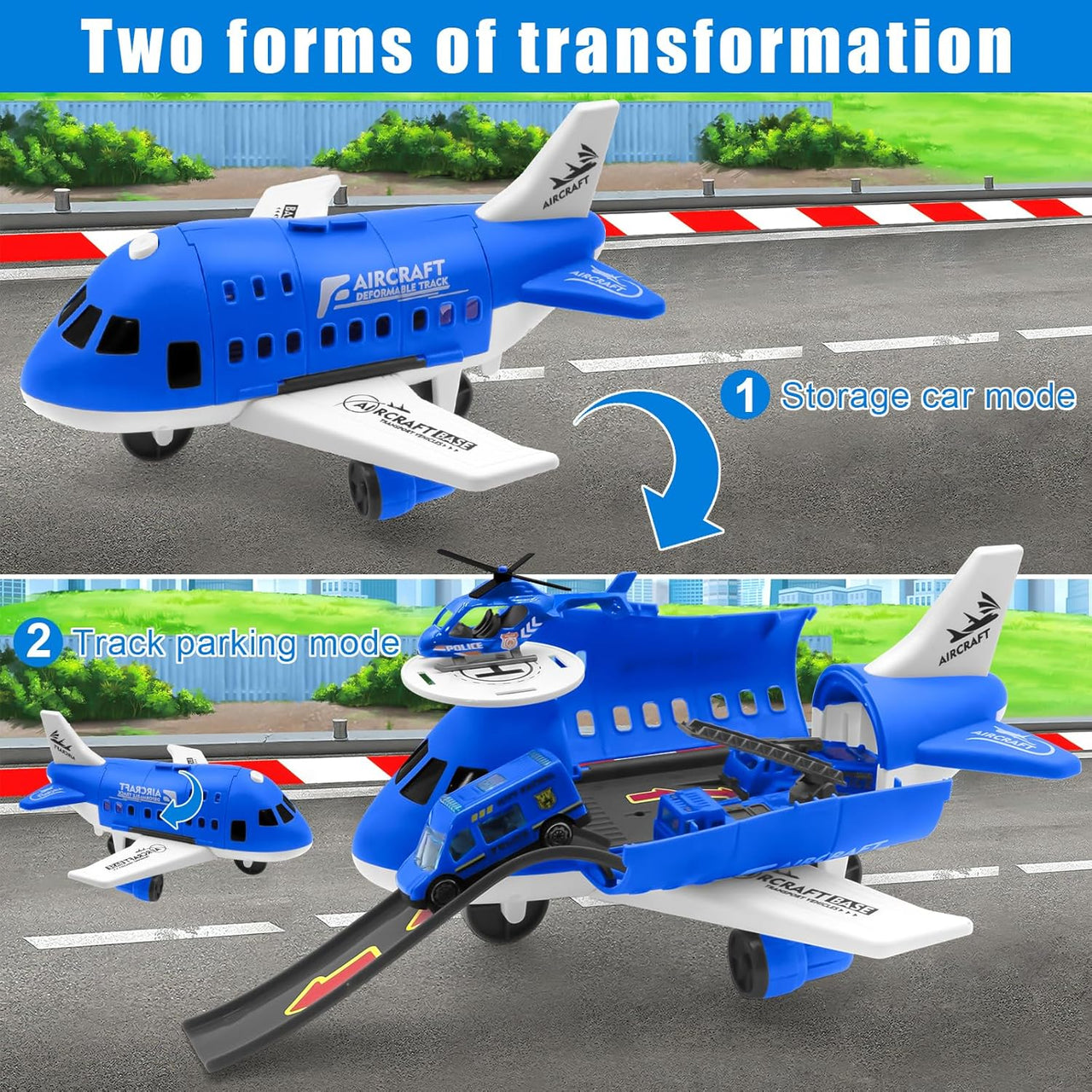 MiniAirBase – Interactive & Educational – Airport Play Set With Vehicles