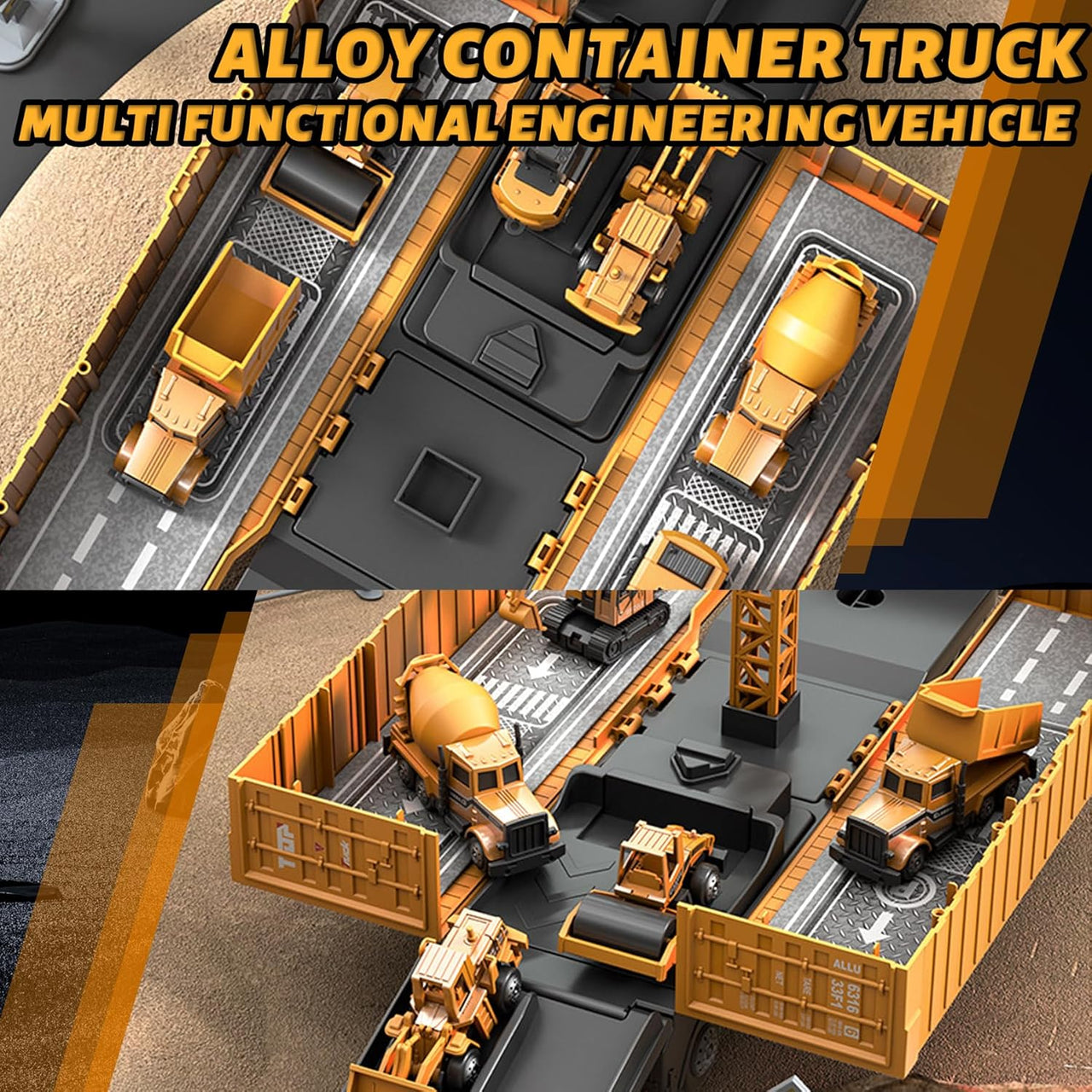 ConstructoKids – Learning & Building – 2-in-1 Construction Truck Play Set