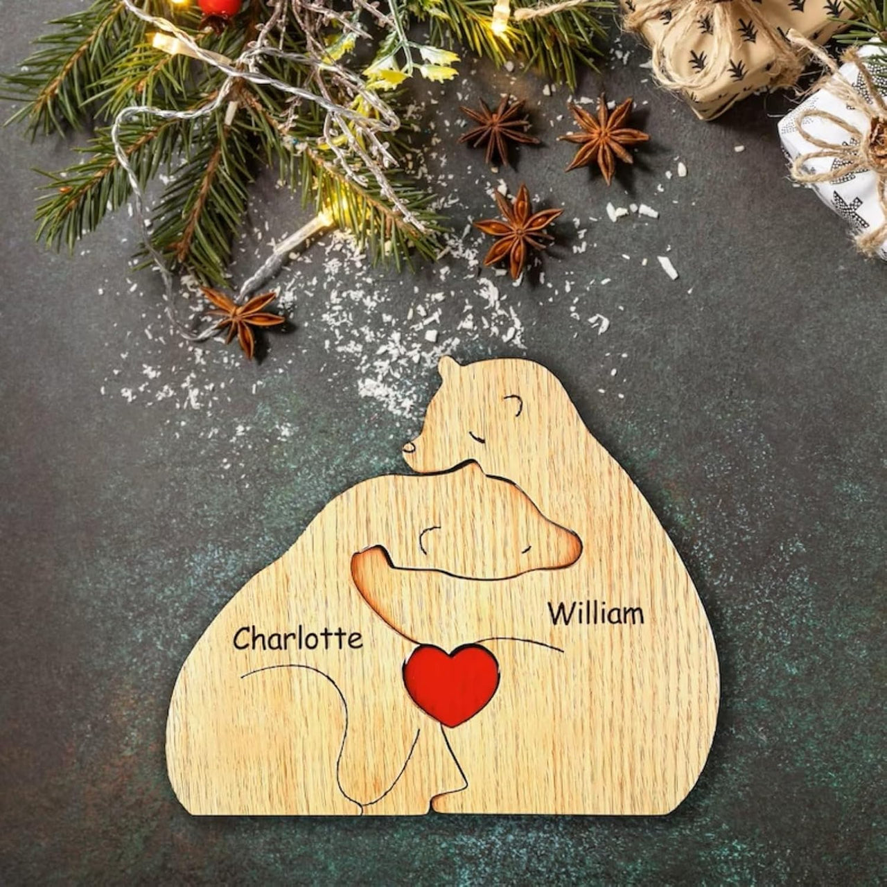 Family Puzzle™ – Personalized Mother's Day Gift with a Family of Bears
