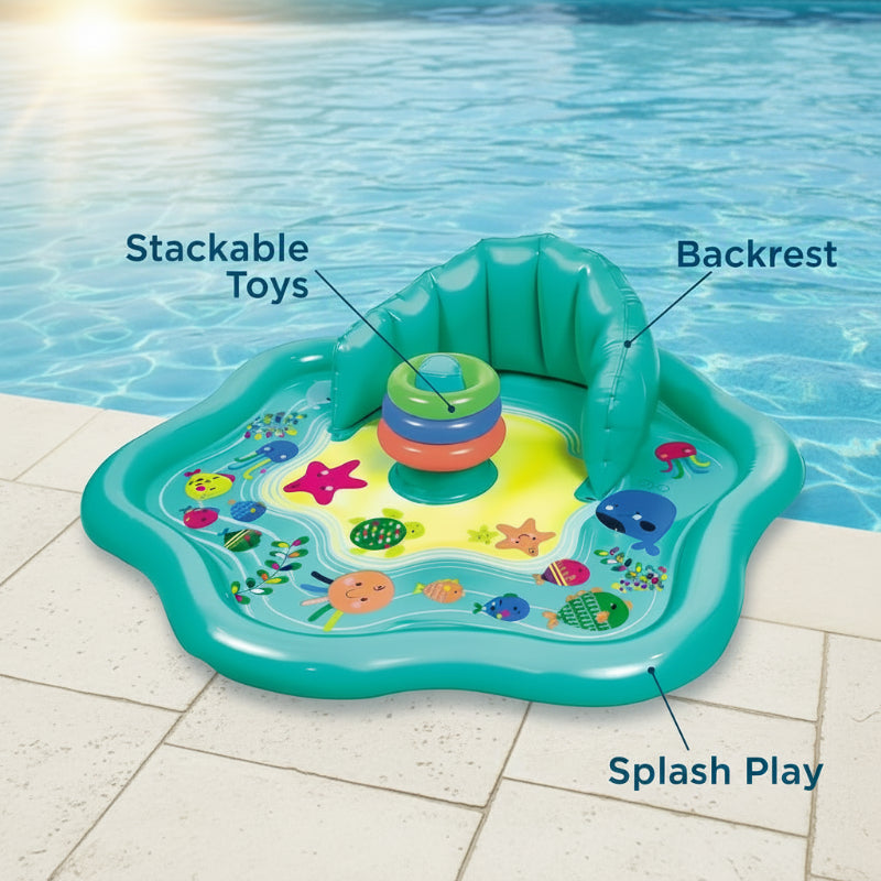 SplashPlay – Safe & Fun – Baby Pool with Sunshade