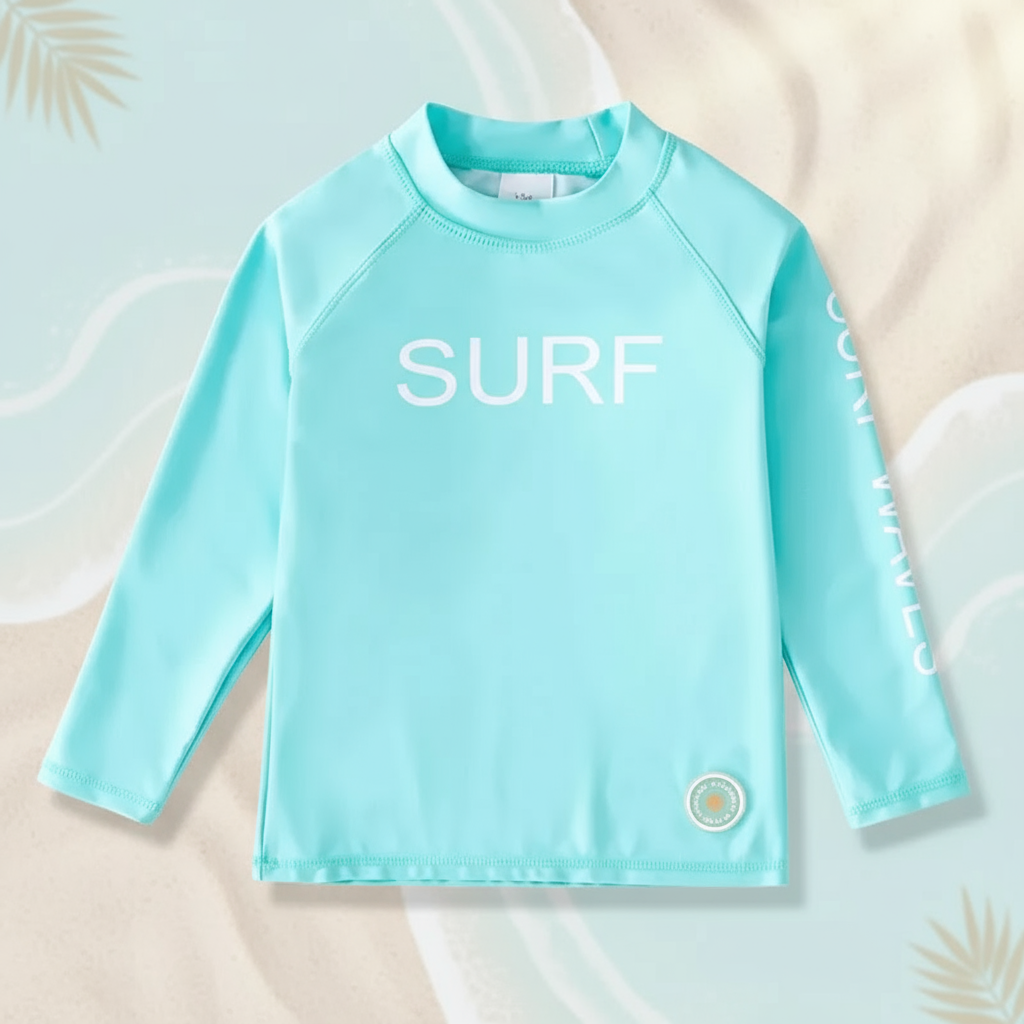 SunShield – Protective & Flexible – Children's Long-Sleeved Surf Shirt with UPF 50+