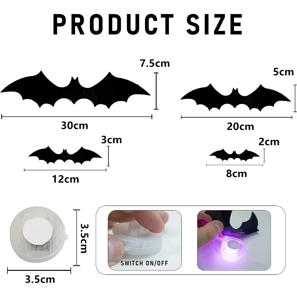 SpookyGlow – Spooky & Atmospheric – Halloween Bat LED Wall Decoration