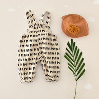 Thumbnail for Striped Overall Romper – Soft & Comfort – Kids' Jumpsuit