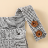 Thumbnail for MiniCozy – Soft & Comfortable – Knitted Baby Overalls with a Little Hat