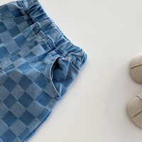 Thumbnail for DenimCheck – Comfortable & Trendy – Kids' Pants with a Checkered Pattern