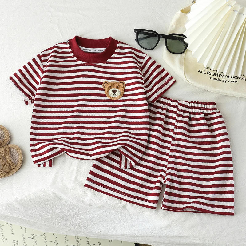 Kids Stripe Outfit – Trendy & Comfortable – Summer Kids' Outfit