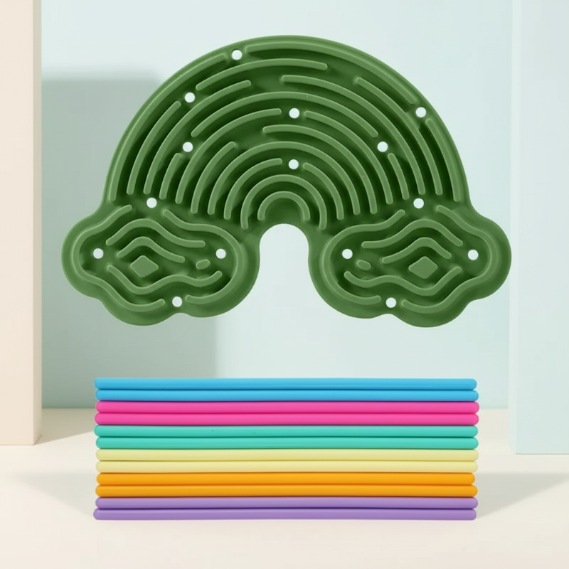 FidgetFrost – Playful & Soft – Silicone Busy Board