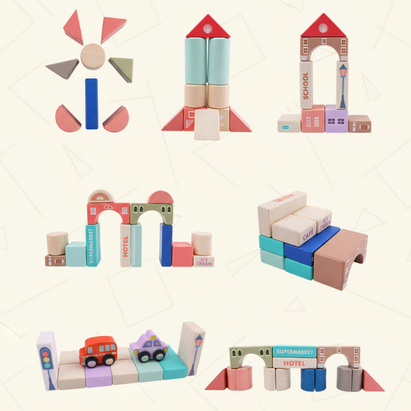 BuildJoy – Educational & Fun – Wooden Building Blocks in the City