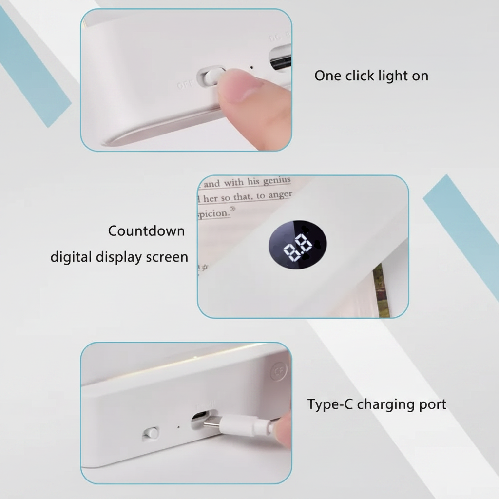 LumiPanel – LED & Eye Health – Dimmable USB Desk Lamp
