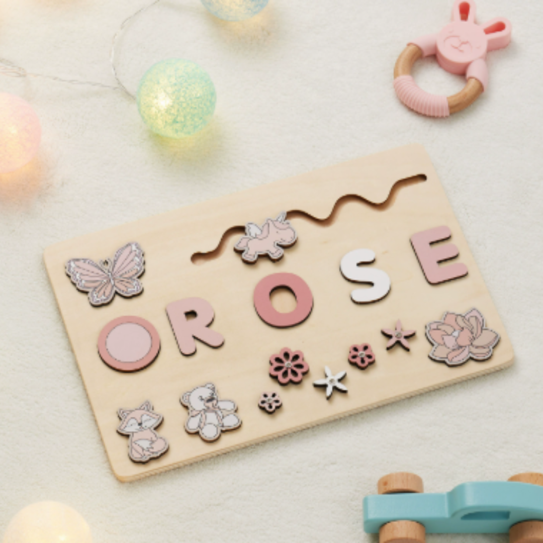 Woods - Your own name tag! - Name jigsaw puzzle