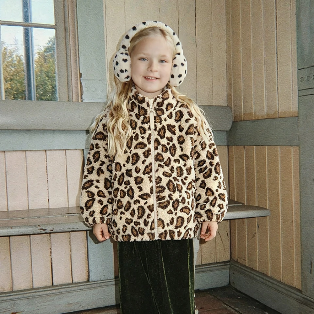 WarmHug – Comfortable & Trendy – Kids' Fleece Jacket with Playful Prints
