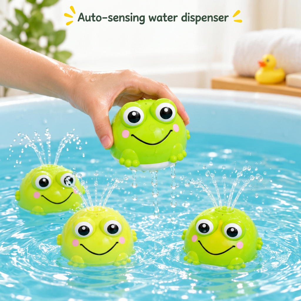 FrogSplash – Fun & Interactive – Automatic Water Fountain