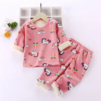 Thumbnail for Mini Fashion™ - Kinder Cartoon Fleece Pyjama