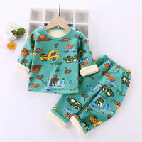 Thumbnail for Mini Fashion™ - Kinder Cartoon Fleece Pyjama