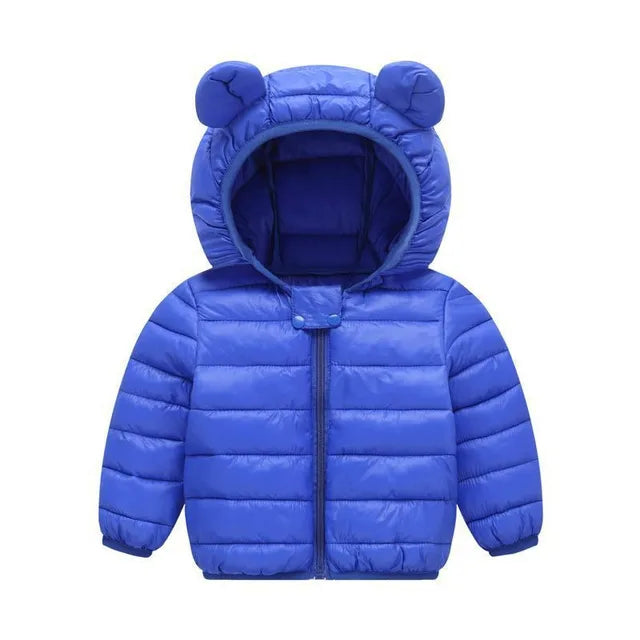 Mini Fashion™ - Polyester winter coat with hood.