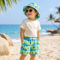 Thumbnail for Beach Set – Colorful & stylish – Printed swim trunks & hat